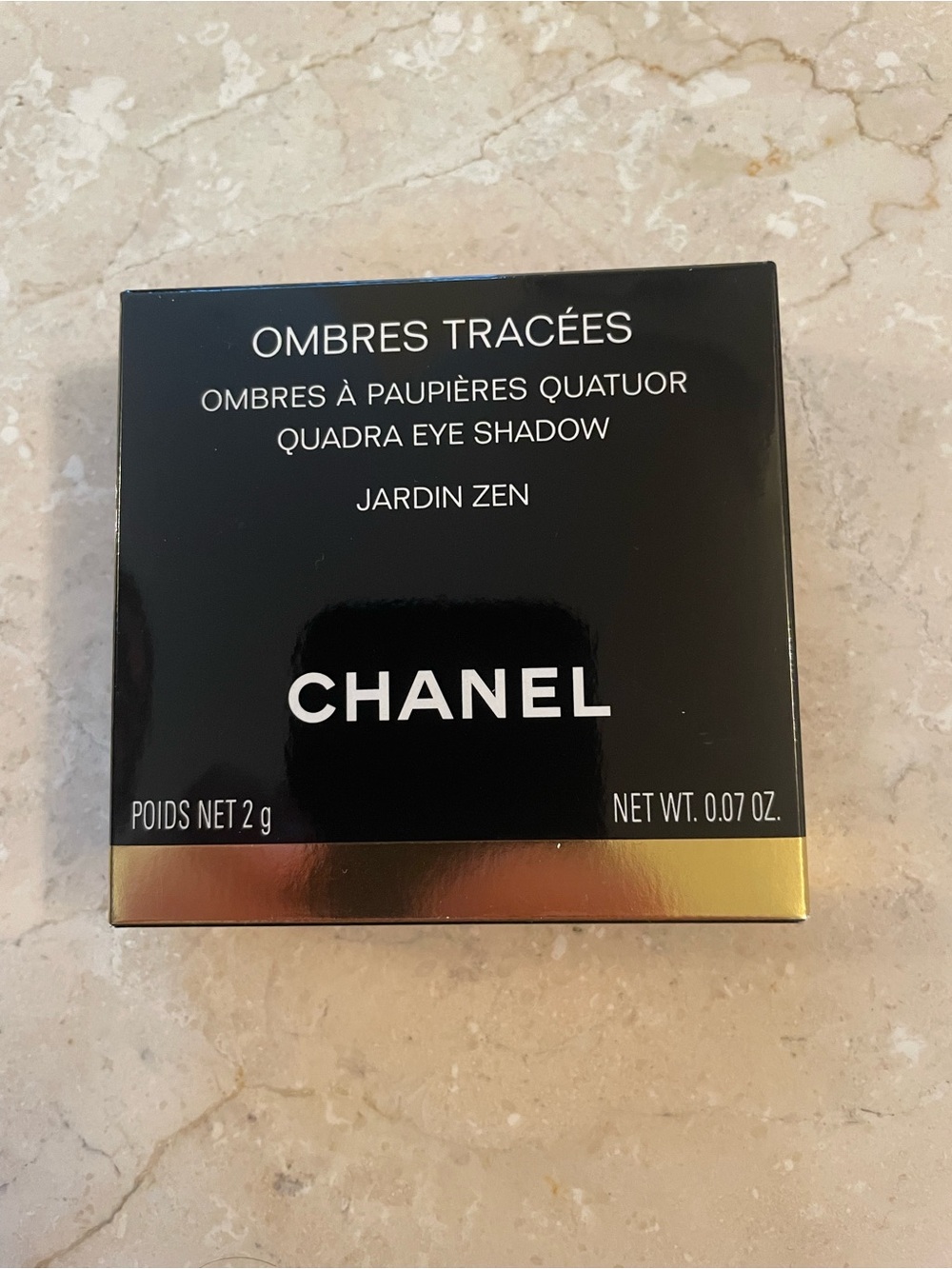CHANEL Jardin Zen Quadra Eye Shadow - Green and Gold Accents